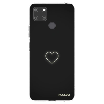 Picasee silikonový průhledný obal pro Realme C21Y - Heart