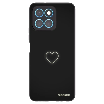 Picasee silikonový černý obal pro Honor X8 5G - Heart