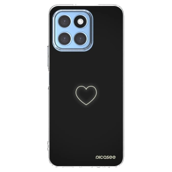 Picasee silikonový průhledný obal pro Honor X8 5G - Heart