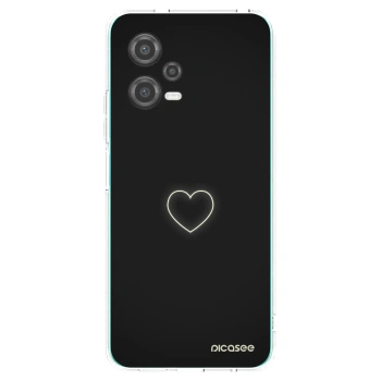 Picasee silikonový průhledný obal pro Xiaomi Poco X5 - Heart