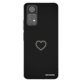 Picasee silikonový průhledný obal pro Xiaomi Redmi Note 11S 5G - Heart