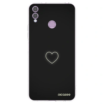 Picasee silikonový průhledný obal pro Honor 8X - Heart