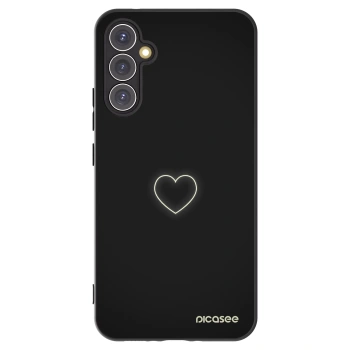 Picasee silikonový černý obal pro Samsung Galaxy A34 5G A346B - Heart