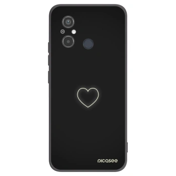 Picasee silikonový černý obal pro Xiaomi Redmi 12C - Heart