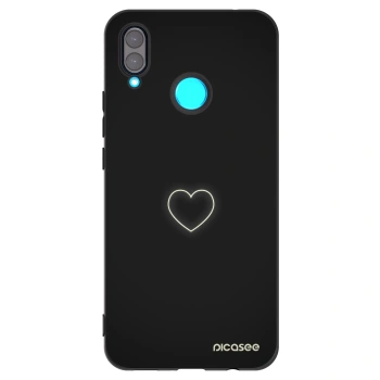 Picasee silikonový černý obal pro Huawei Nova 3 - Heart
