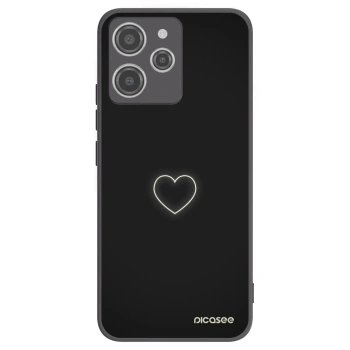 Picasee silikonový černý obal pro Xiaomi Redmi 12 4G - Heart