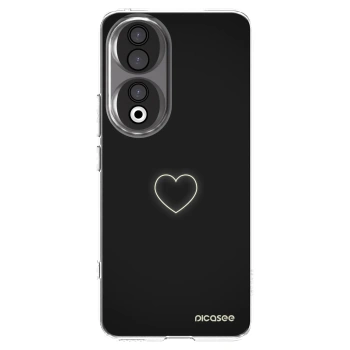 Picasee silikonový průhledný obal pro Honor 90 5G - Heart