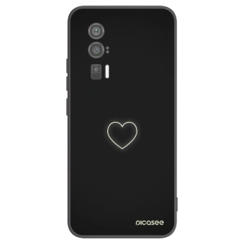 Picasee silikonový černý obal pro Xiaomi Poco F5 Pro 5G - Heart