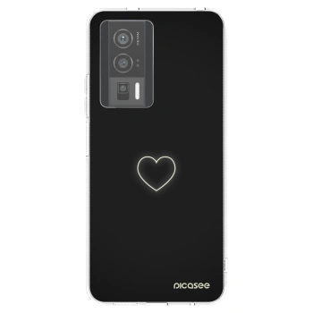 Picasee silikonový průhledný obal pro Xiaomi Poco F5 Pro 5G - Heart