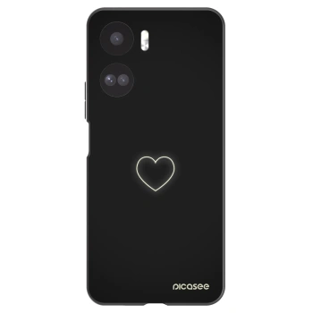 Picasee silikonový černý obal pro Honor 90 Lite 5G - Heart