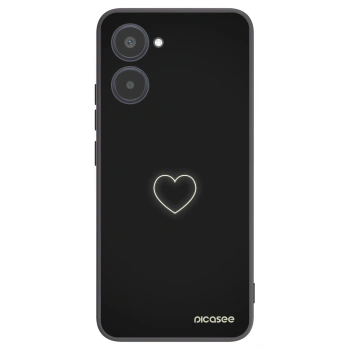 Picasee silikonový černý obal pro Realme 10 4G - Heart