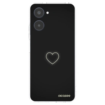 Picasee silikonový průhledný obal pro Realme 10 4G - Heart