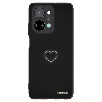 Picasee silikonový černý obal pro Honor X7a - Heart