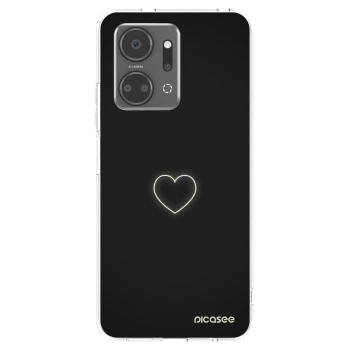 Picasee silikonový průhledný obal pro Honor X7a - Heart