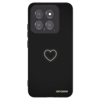 Picasee silikonový černý obal pro Xiaomi 14 - Heart