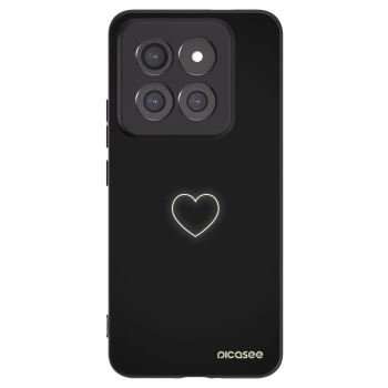 Picasee silikonový černý obal pro Xiaomi 14 Pro - Heart