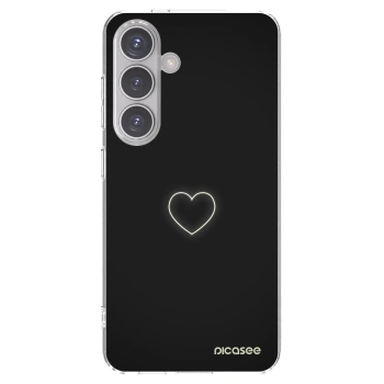 Picasee silikonový průhledný obal pro Samsung Galaxy S24 S921B 5G - Heart