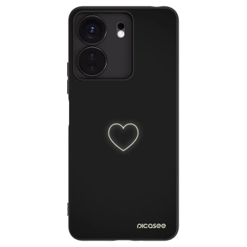 Picasee silikonový černý obal pro Xiaomi Redmi 13C 4G - Heart