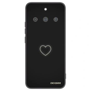 Picasee silikonový černý obal pro Realme 11 Pro+ - Heart