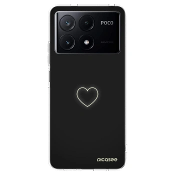 Picasee silikonový průhledný obal pro Xiaomi Poco X6 Pro - Heart