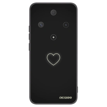 Picasee silikonový černý obal pro Honor Magic6 Lite 5G - Heart