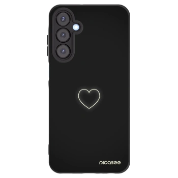 Picasee silikonový černý obal pro Samsung Galaxy A25 A256B 5G - Heart