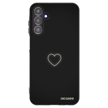 Picasee silikonový černý obal pro Samsung Galaxy A15 A155F 4G - Heart