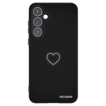 Picasee silikonový černý obal pro Samsung Galaxy A55 5G A556B - Heart