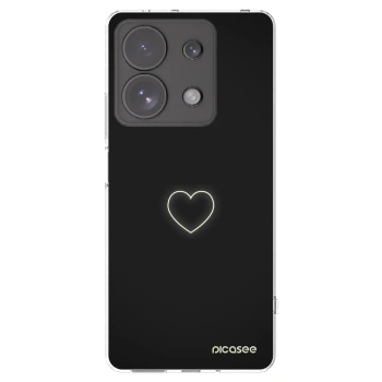 Picasee silikonový průhledný obal pro Xiaomi Redmi Note 13 Pro 4G - Heart