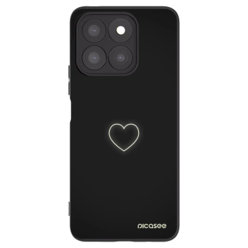 Picasee silikonový černý obal pro Honor X8b - Heart