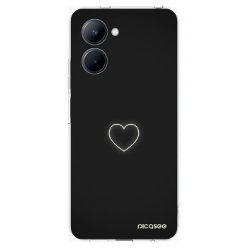 Picasee silikonový průhledný obal pro Realme C33 (2023) - Heart