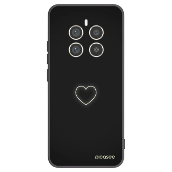 Picasee silikonový černý obal pro Realme 12 Pro 5G - Heart