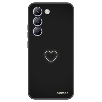 Picasee silikonový černý obal pro Vivo V40 SE 5G - Heart