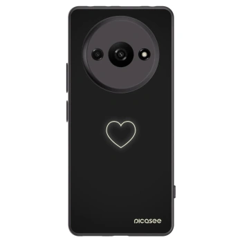 Picasee silikonový černý obal pro Xiaomi Redmi A3 - Heart