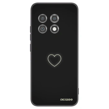 Picasee silikonový černý obal pro OnePlus 11 5G - Heart