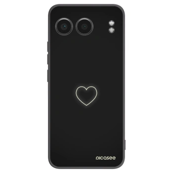 Picasee silikonový černý obal pro OnePlus Nord 4 - Heart