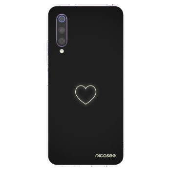 Picasee silikonový průhledný obal pro Xiaomi Mi 9 - Heart