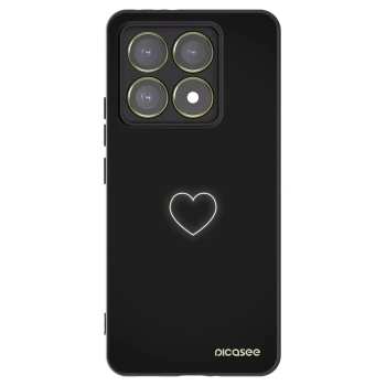 Picasee silikonový černý obal pro Xiaomi 14T - Heart