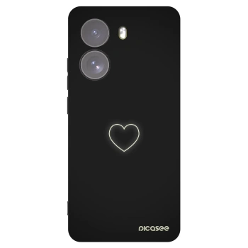 Picasee silikonový černý obal pro Xiaomi Poco X7 - Heart
