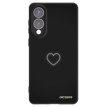 Picasee silikonový černý obal pro Samsung Galaxy S25 Edge 5G - Heart