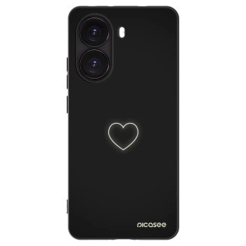 Picasee silikonový černý obal pro Xiaomi Poco X7 Pro 5G - Heart