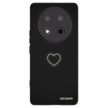 Picasee silikonový černý obal pro Honor Magic7 Lite 5G - Heart