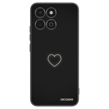 Picasee silikonový černý obal pro Honor 200 Smart 5G - Heart