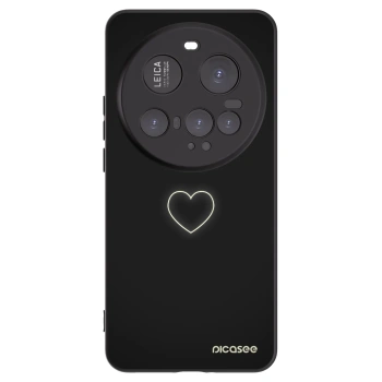 Picasee silikonový černý obal pro Xiaomi 15 Ultra - Heart