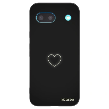 Picasee silikonový černý obal pro Google Pixel 8 - Heart