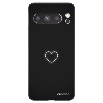 Picasee silikonový černý obal pro Google Pixel 8 Pro - Heart
