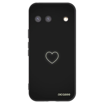 Picasee silikonový černý obal pro Google Pixel 9 - Heart