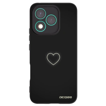 Picasee silikonový černý obal pro Honor 400 Lite 5G - Heart