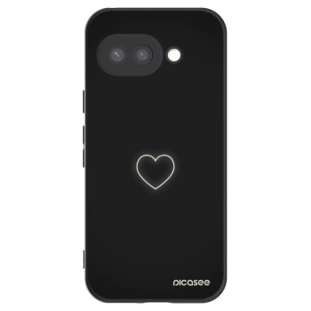 Picasee silikonový černý obal pro Google Pixel 9a - Heart
