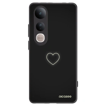 Picasee silikonový černý obal pro Vivo V50 Lite 5G - Heart